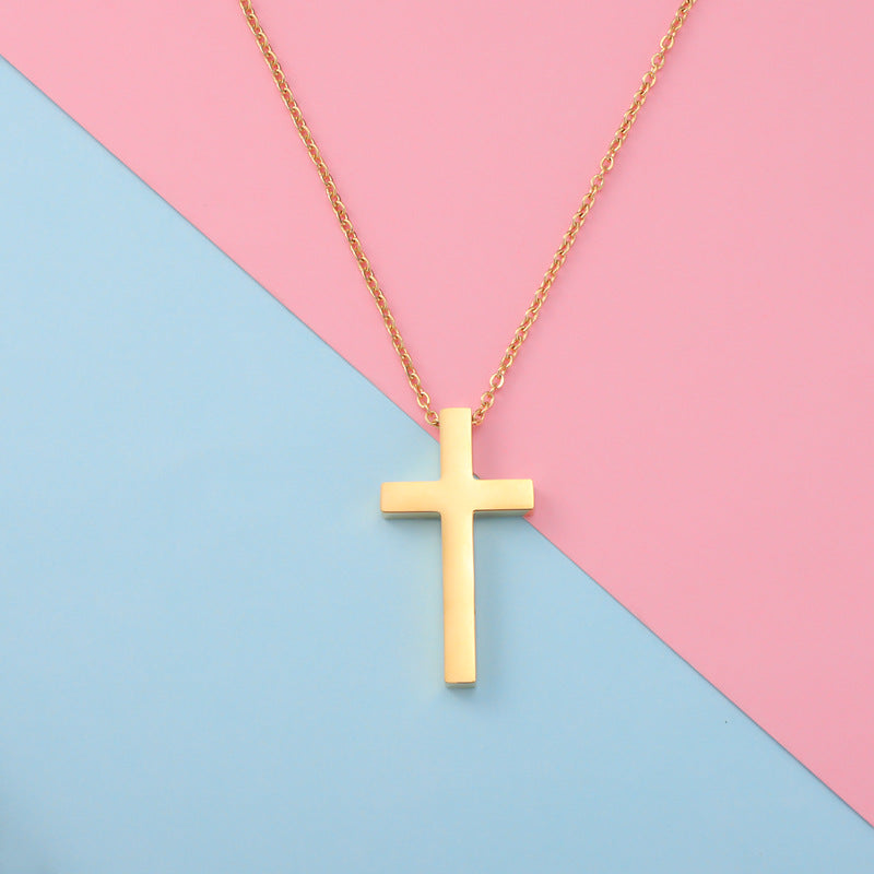 Cyberpunk Edgerunners David Martinez Gold Cross Pendant Necklace