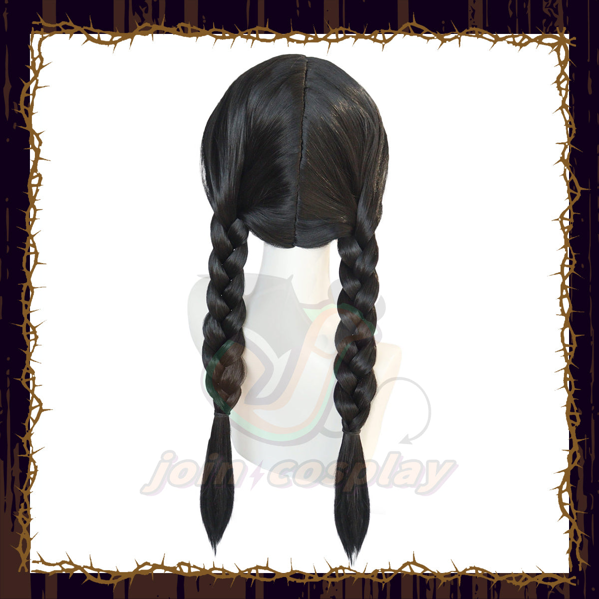 Wednesday Addams Long Straight Wig 