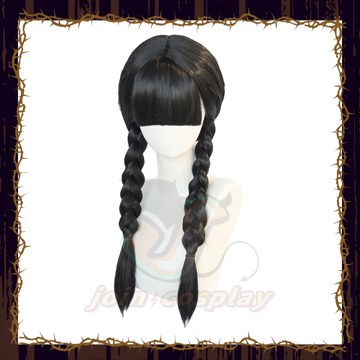 Wednesday Addams Wig Long Black Braided