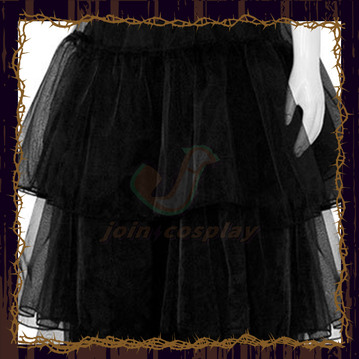 Wednesday (2022) Wednesday Addams Black Dress Cosplay Costume