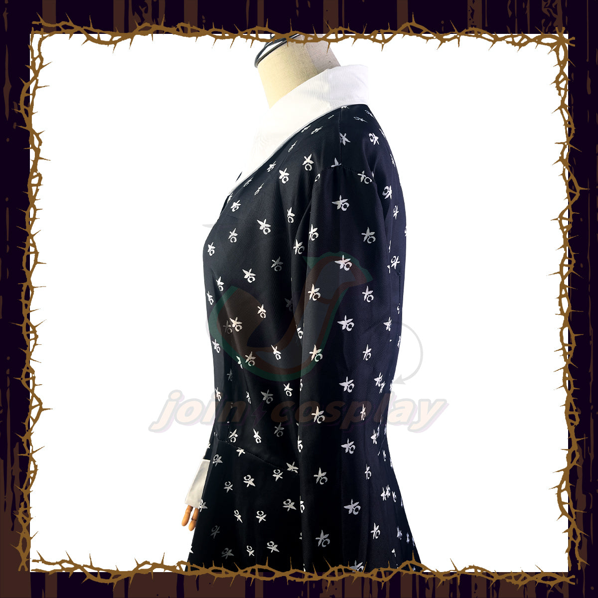 Wednesday (2022) Wednesday Addams Dress Long Sleeve Cosplay Costume