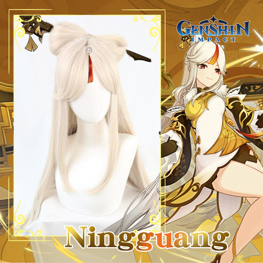 Genshin Impact NingGuang Cosplay Wig