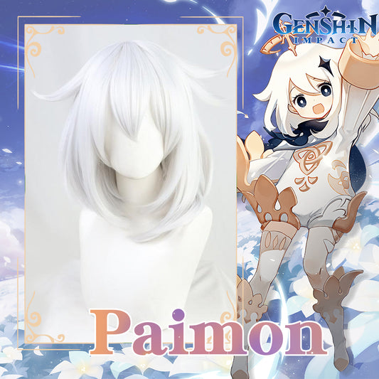 Genshin Impact-Paimon Cosplay Wig