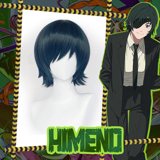  Himeno Dark Blue Short Cosplay Wig